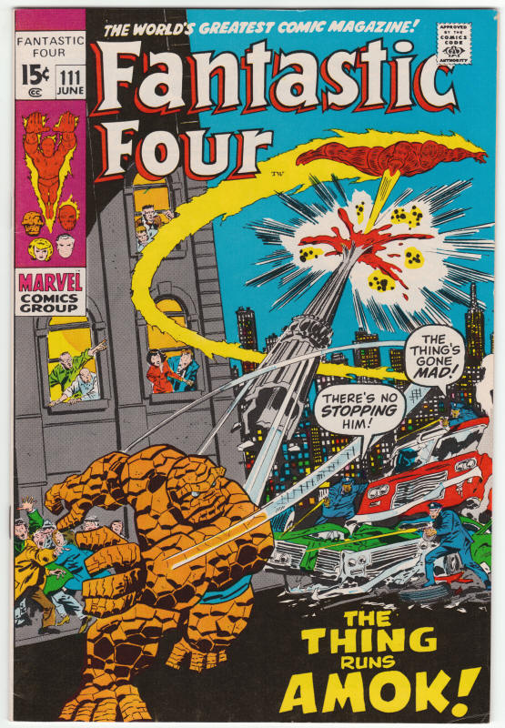 Fantastic Four #111 front cover