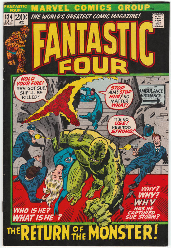 Fantastic Four #124 front cover
