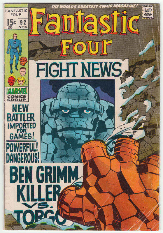 Fantastic Four #92 front cover
