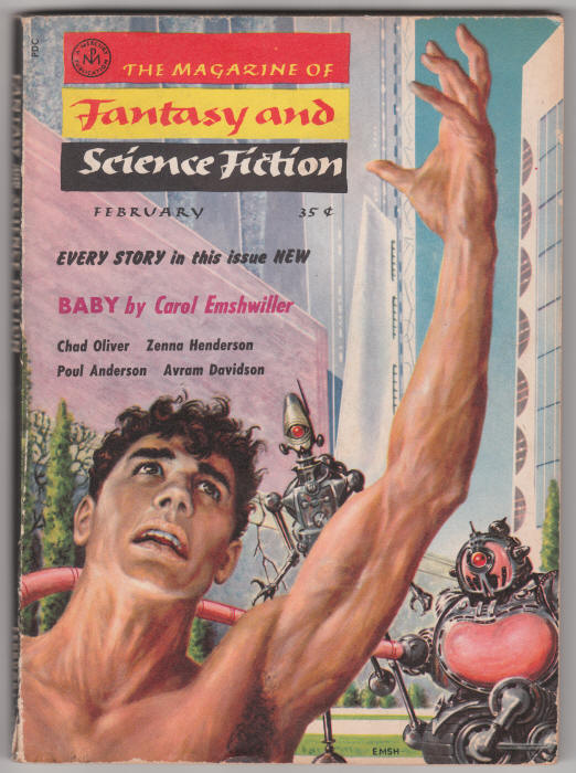 Magazine Of Fantasy And Science Fiction Volume 14 #2 front cover