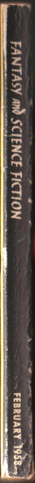 Magazine Of Fantasy And Science Fiction Volume 14 #2 spine