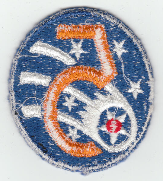Fifth Air Force Insignia Patch back