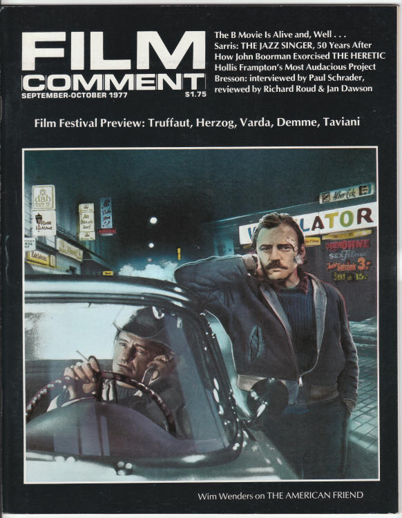 Film Comment Volume 13 #5 front cover