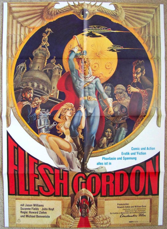 Flesh Gordon Movie Poster German Version