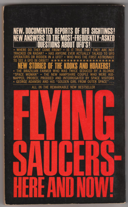 Flying Saucers Here And Now back cover