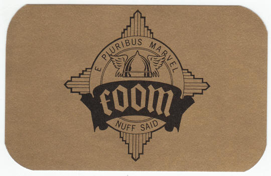FOOM 1973 Membership Card front