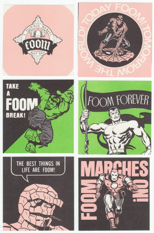 FOOM 1973 Membership Kit Stickers