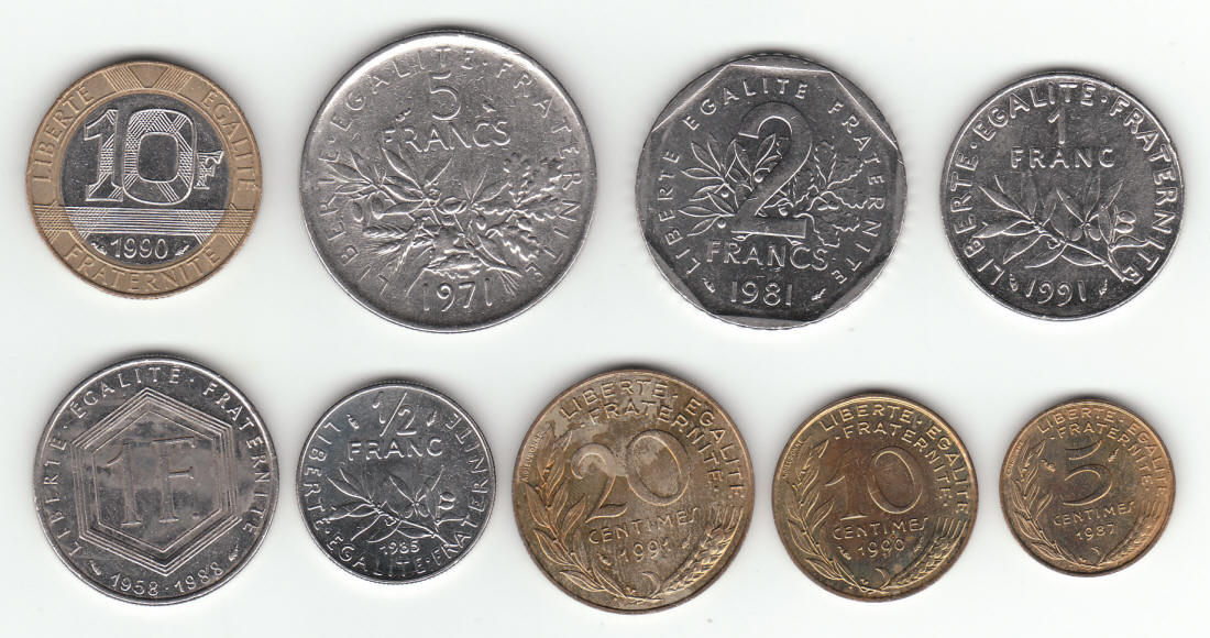 France Coin Lot reverse