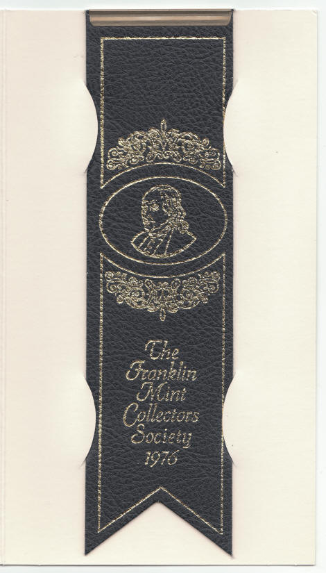 Franklin Mint Collectors Society Bookmark
