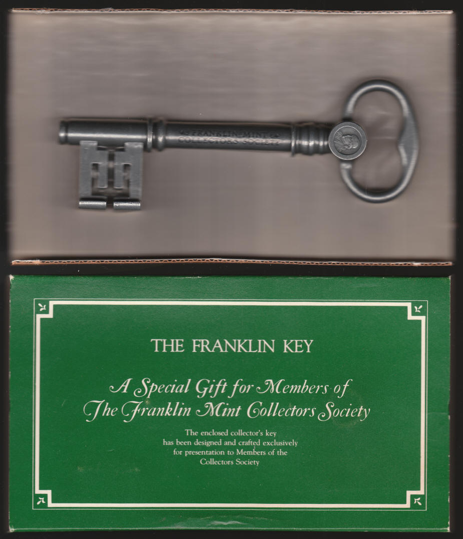 Franklin Mint Collectors Society Key