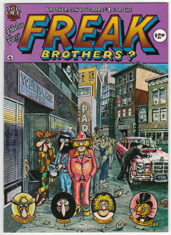 The Fabulous Furry Freak Brothers #4 front cover