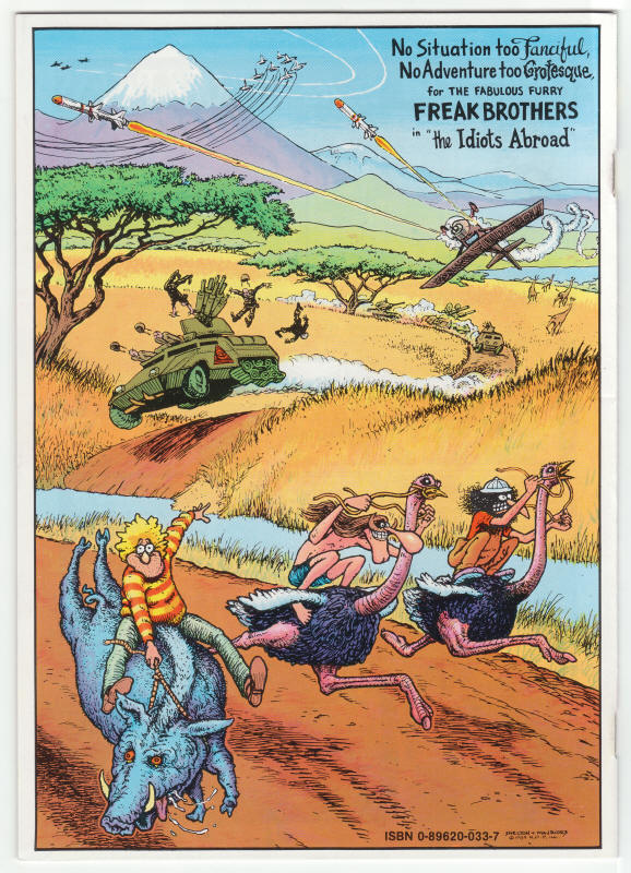 The Fabulous Furry Freak Brothers #9 back cover