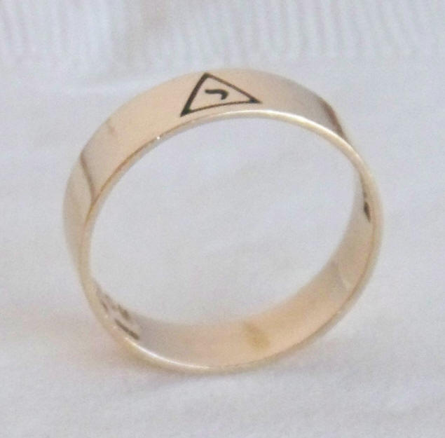 Freemason 14th Degree Scottish Rite Gold Ring