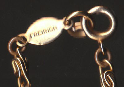 Freirich Goldtone Chain Necklace Hallmark