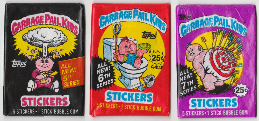 1986 Topps Garbage Pail Kids Stickers Series 5 6 7 Wrappers