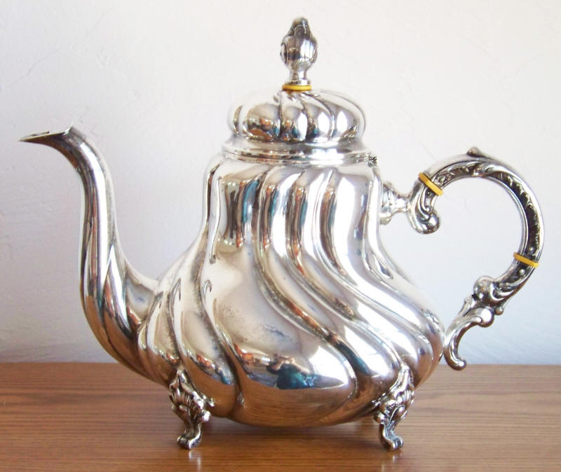 Gayer and Krauss German Silver 5-Piece Coffee and Tea Service