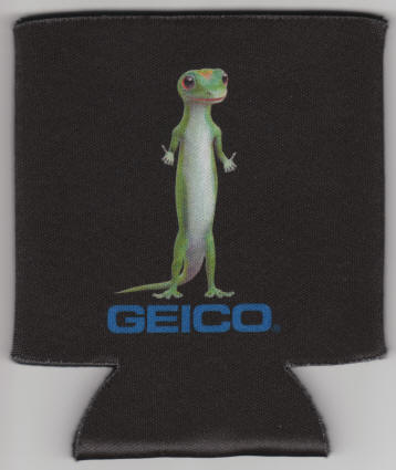 Geico Gecko Bottle Can Coozie 2016
