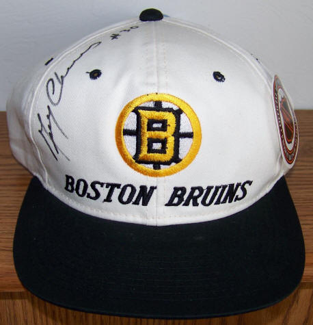 Gerry Cheevers Autographed Boston Bruins Road Cap