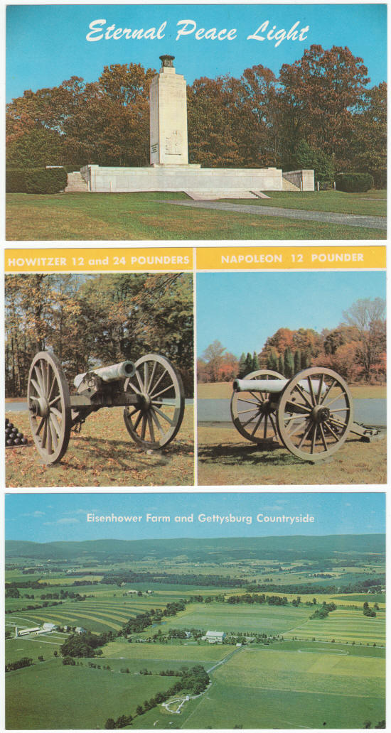 Gettysburg Pennsylvania Post Cards