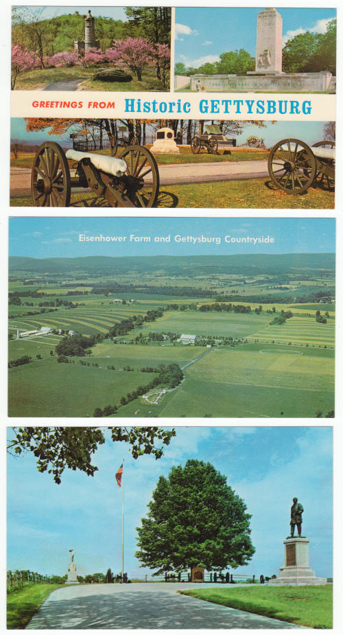 Gettysburg Pennsylvania Post Cards