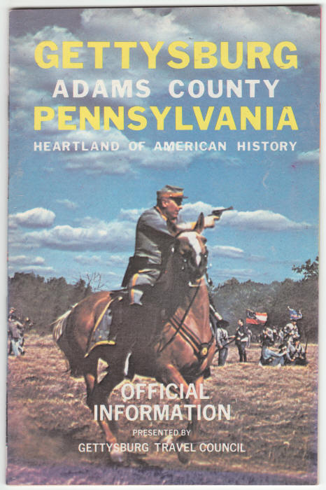 Gettysburg Visitors Guide 1972 front cover