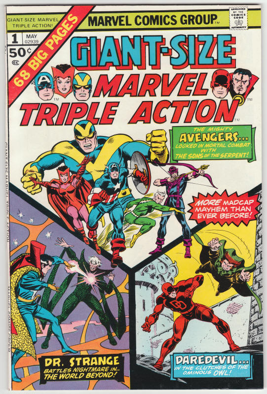 Giant Size Marvel Triple Action #1 front cover