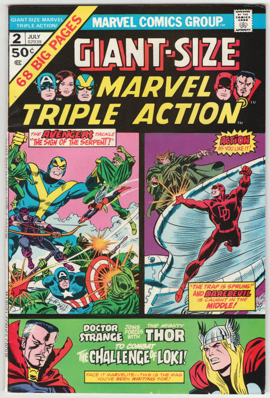 Giant Size Marvel Triple Action #2 front cover