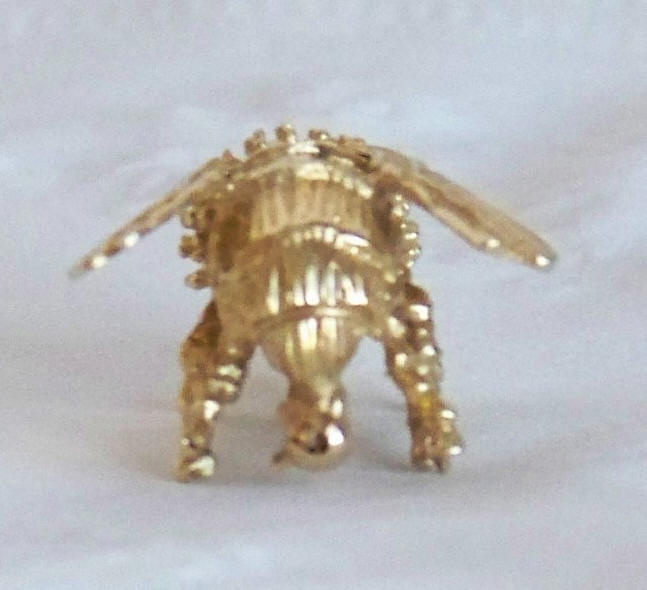 14K Gold Bee Brooch Pin