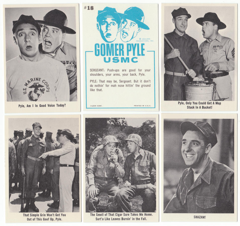 1965 Fleer Gomer Pyle USMC Trading Cards