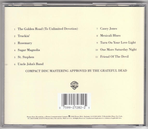 Best Of Grateful Dead Skeletons From The Closet Compact Disc