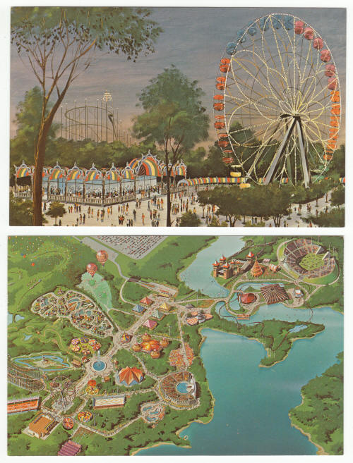 Great Adventure 1974 Post Cards