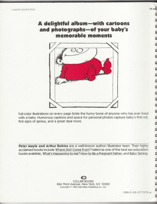 Great Moments In Baby History back cover