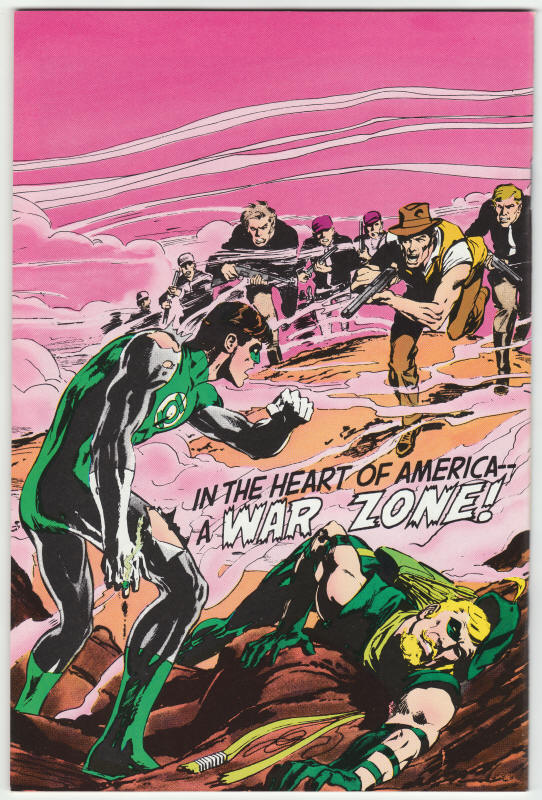 Green Lantern Green Arrow #1 back cover