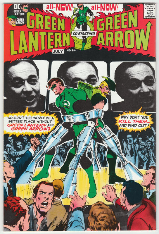 Green Lantern Green Arrow #5 back cover