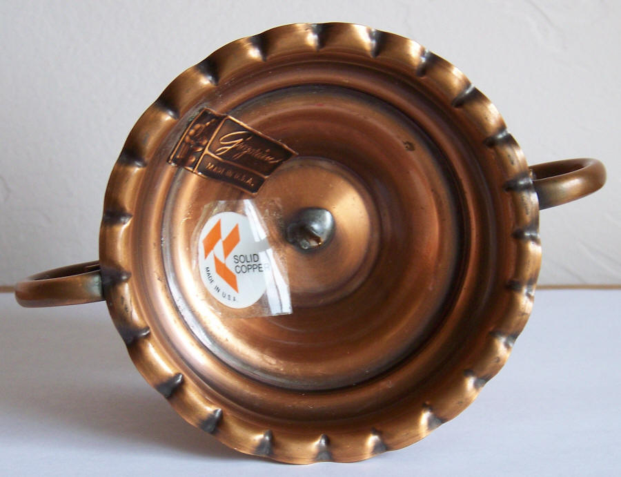 Gregorian Copper Reversible Candle Holder