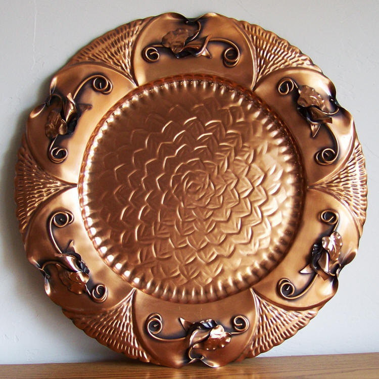 Gregorian Copper Decorative Wall Plate