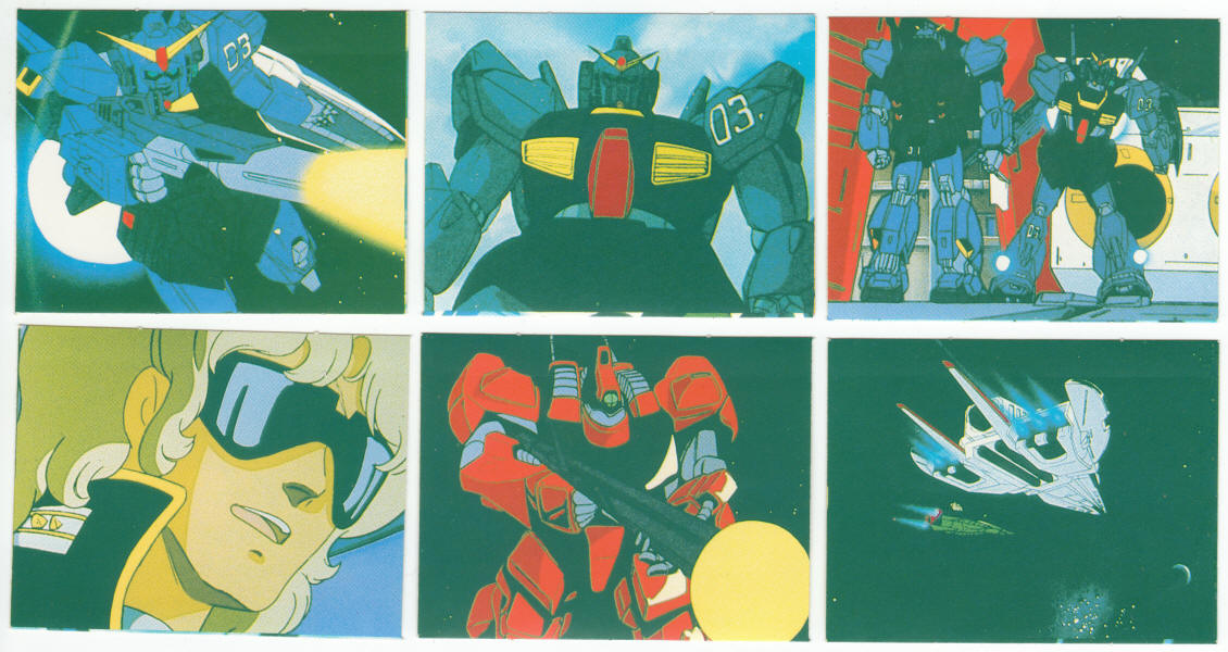 Mobile Suit Zeta Gundam 1985 Stickers