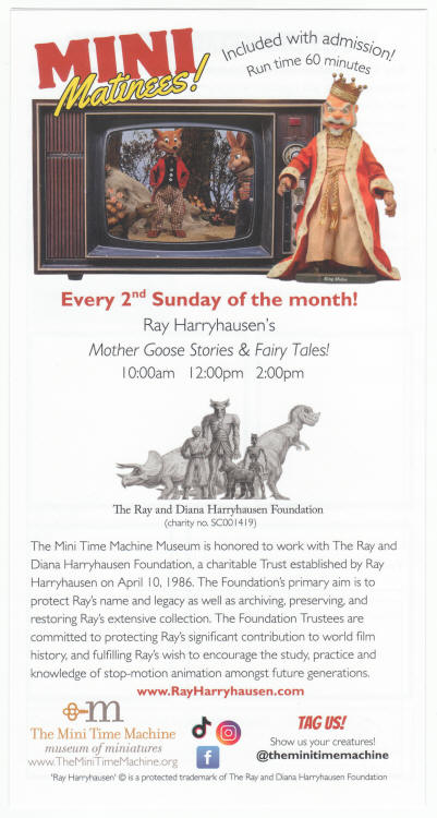 Ray Harryhausen Miniature Models Large Flyer