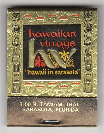 Hawaiian Village Matchbook front