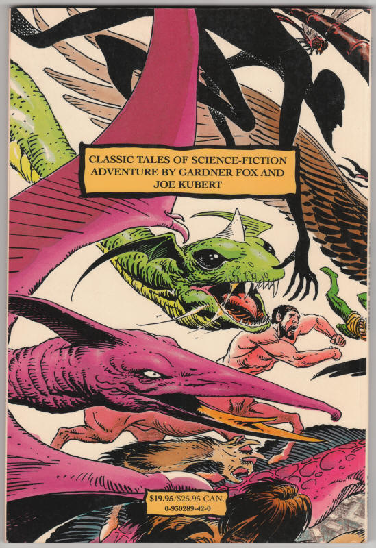 Hawkman by Gardner Fox Joe Kubert back cover