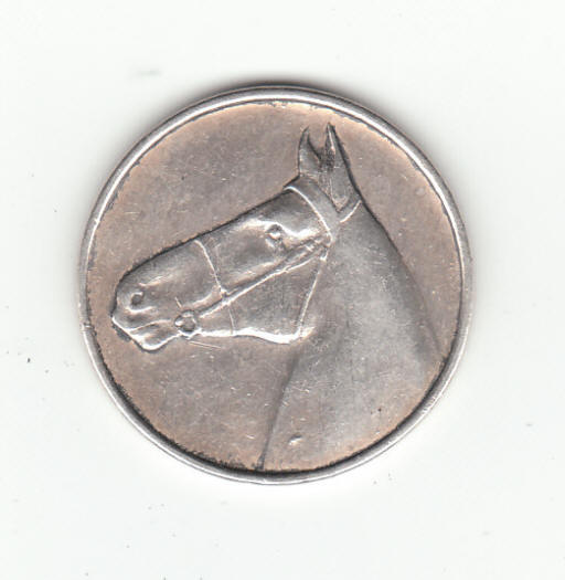 1960s Heads Or Tails Sterling Silver Coin Token obverse