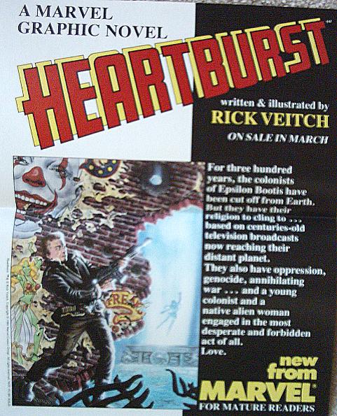 Heartburst Marvel Comics Promo Poster