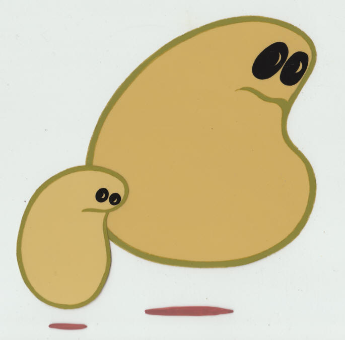 Gleep and Gloop without other cels overlaid
