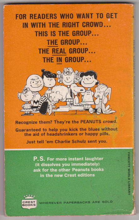 Here Comes Charlie Brown back cover