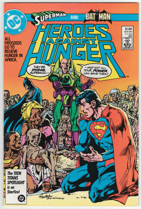 Heroes Against Hunger #1 front cover