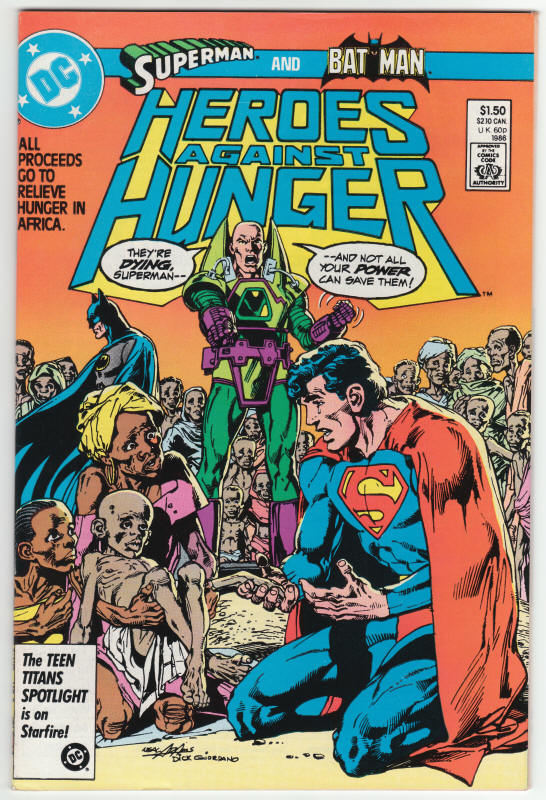 Heroes Against Hunger #1 front cover