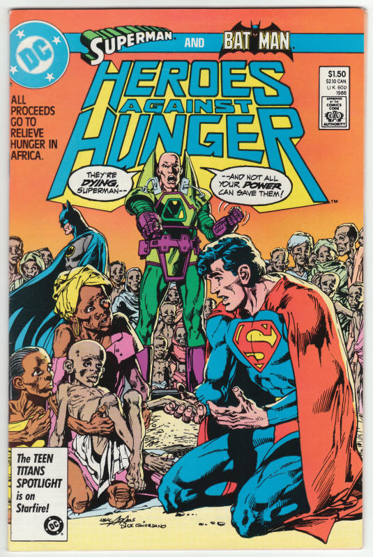 Heroes Against Hunger #1 front cover