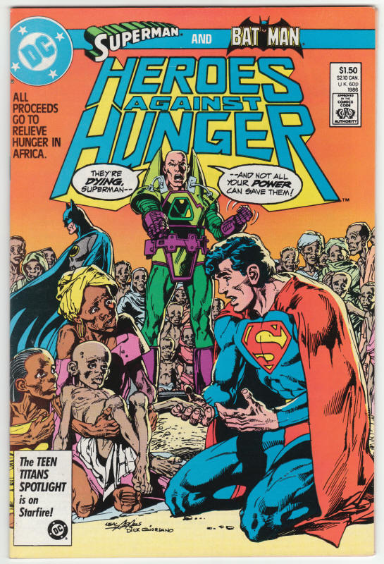 Heroes Against Hunger #1 front cover