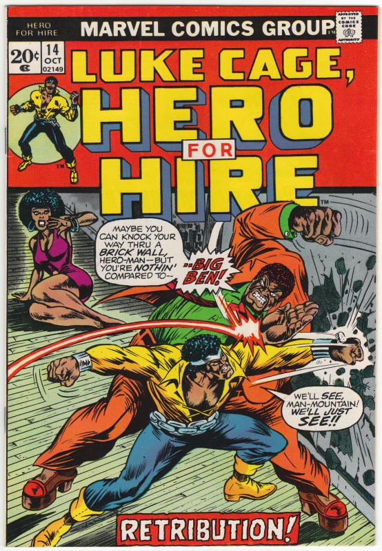Luke Cage Hero For Hire #14 front cover