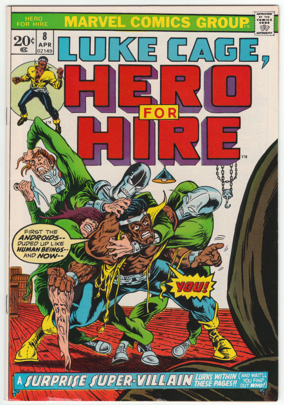 Hero For Hire #8 front cover